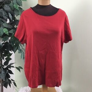 ST Johns Bay 2X red essential short sleeve tee